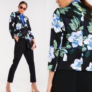 Floral Banana Republic blazer.  Size 12.  Like new!